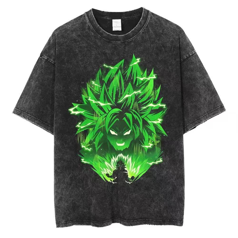 Graphic Black and Green Men's Short Sleeve Tee